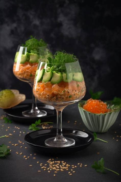 Frisches Gin-Tonic-Sorbet in Gläsern serviert