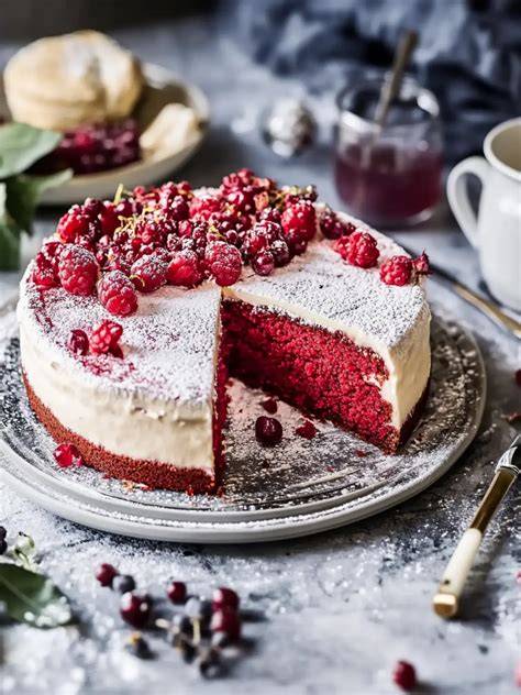 Frischkäse-Frosting auf Roter Samt Torte verstreichen