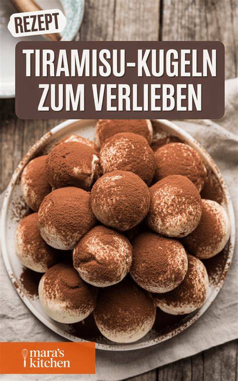 Frischkäse-Variante der Tiramisu-Kugeln