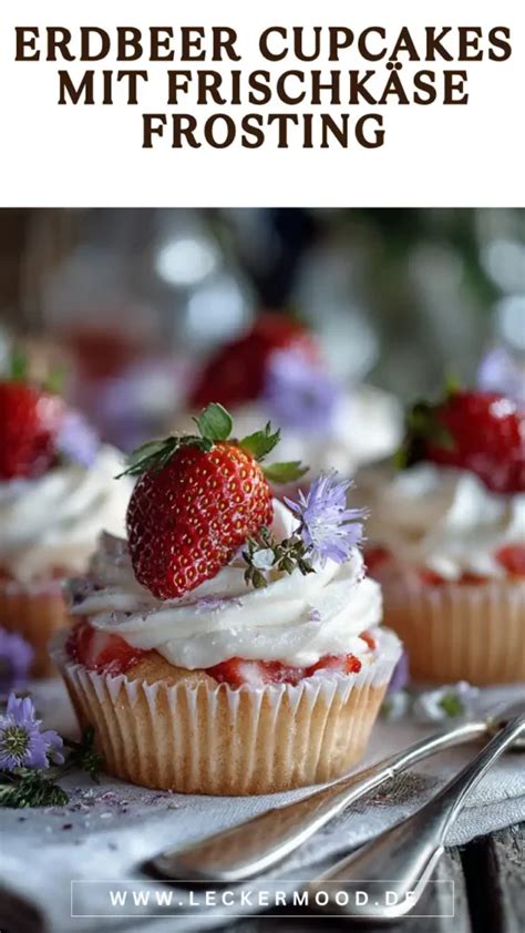Frischkaese-Frosting auf Cupcakes