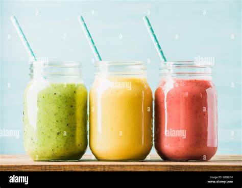 Frucht-Slush in verschiedenen Farben