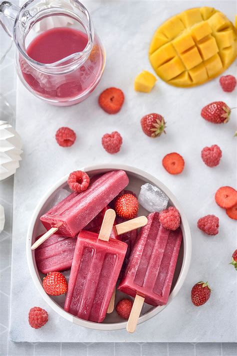 Fruchtfüllungen: Himbeeren, Mango, Erdbeeren