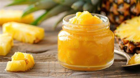 Fruchtige Ananas-Chili Marmelade im Glas