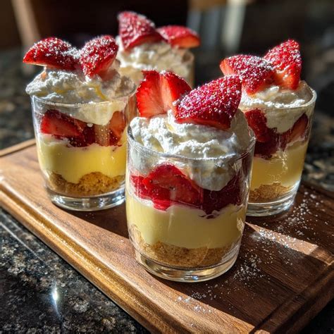 Fruchtige Desserts auf einer Party