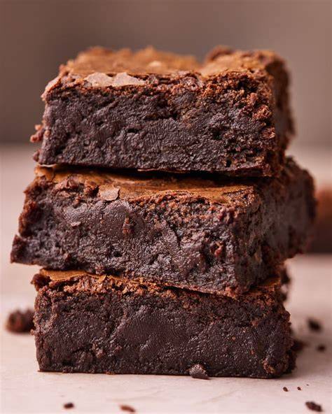 Fudgy Brownies aufgeschnitten