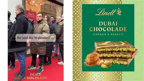 Fuldaer Innenstadt mit Geschäften, die Dubai-Schokolade verkaufen