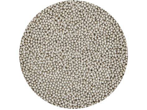 FunCakes Zuckerperlen Metallic Silver auf Torte
