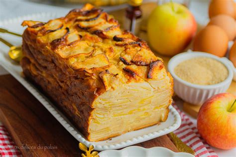 Gâteau invisible aux pommes Schichten