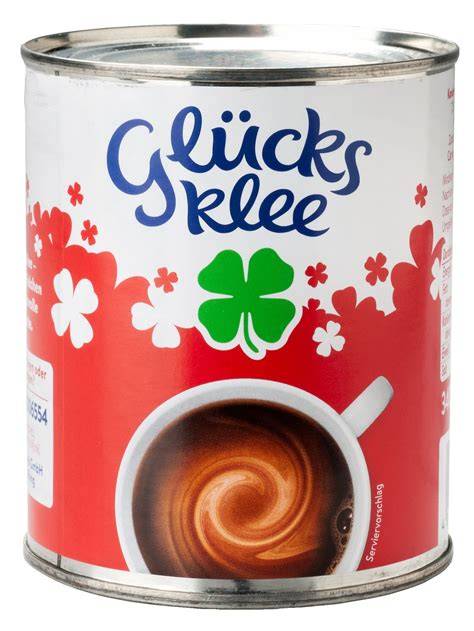 GLÜCK Milch & Kakao Glas mit Tonkabohnen-Dekor