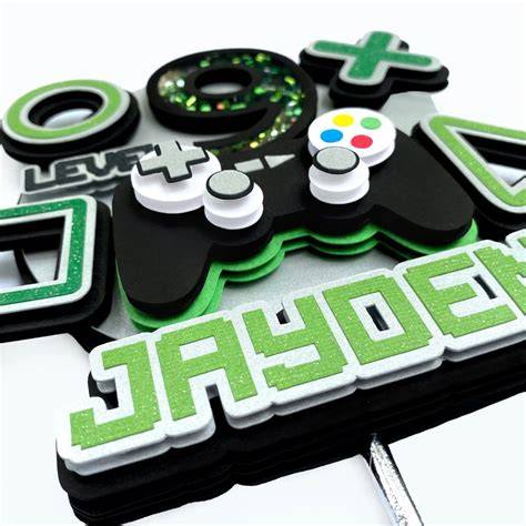 Gaming Cake Topper und Zuckerperlen
