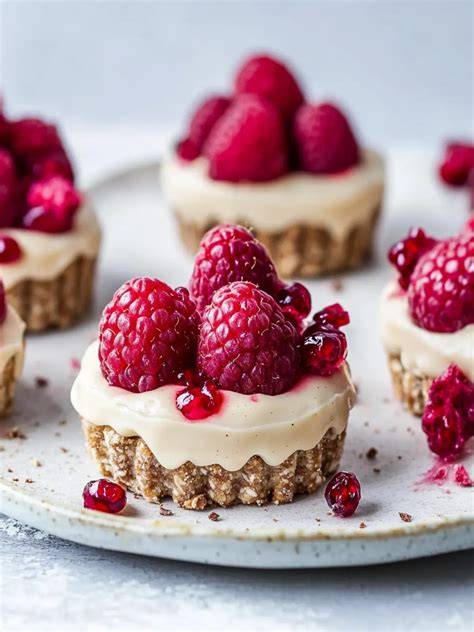 Ganache Törtchen mit Himbeerglasur