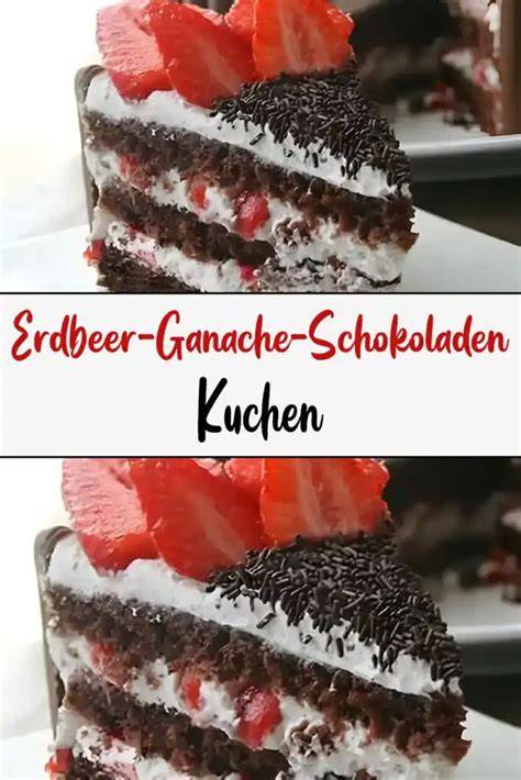 Ganache auf Kuchen