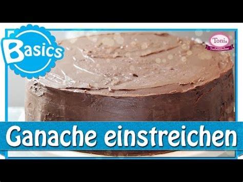 Ganache glatt gestrichen auf Torte