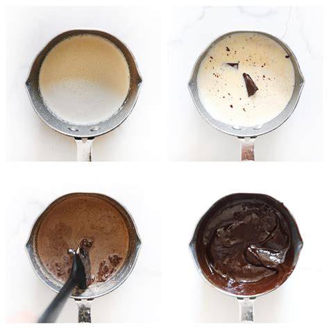 Ganache-Mengen und Schichten