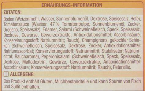Gatorade Zutatenliste auf Verpackung