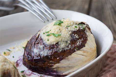 Gebackener Radicchio mit Parmesan