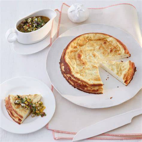 Gebackener Ricotta mit karamellisierter Kruste und Himbeer-Kompott
