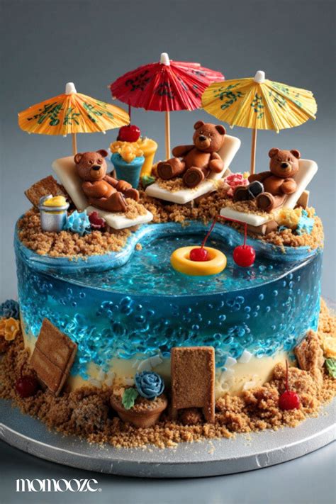 Geburtstags-Party Pool-Torte