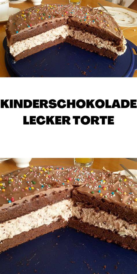 Gedeckte Kinderschokoladen-Torte