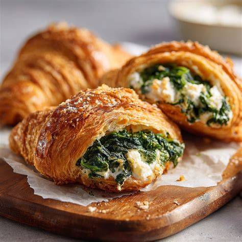 Gefüllte Croissants aufbewahrt in einer Dose