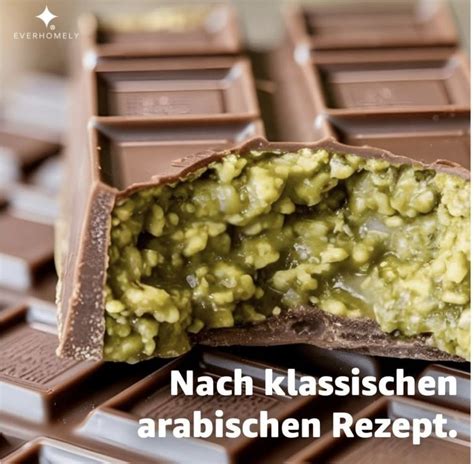 Gefüllte Dubai-Schokolade mit Pistazienfüllung