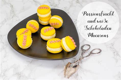 Gefüllte Macarons, weiße Schokolade, Lemon Curd