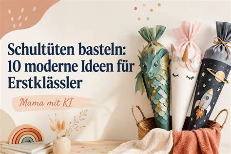 Gefüllte Schultüten: Ideen und Anordnung
