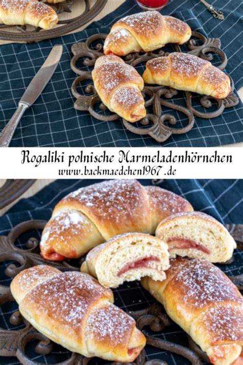 Gefüllte polnische Marmeladenhörnchen (Rogaliki)