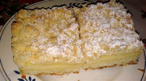 Gefüllter Streuselkuchen mit Vanillepudding
