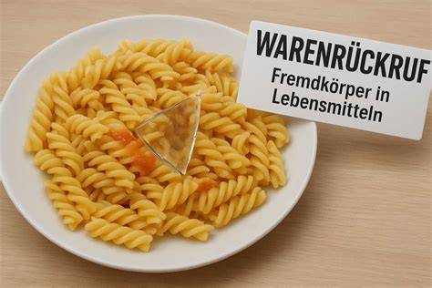 Gefahr durch Fremdkörper in Lebensmitteln