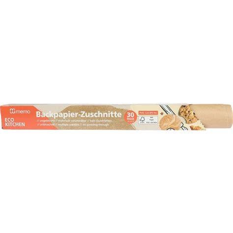 Gefaltetes Backpapier in praktischer Kartonverpackung