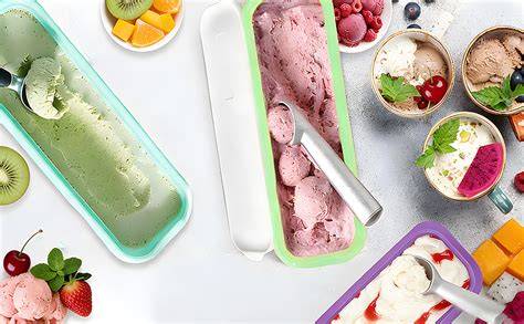 Gefrierbehälter mit selbstgemachtem Sorbet