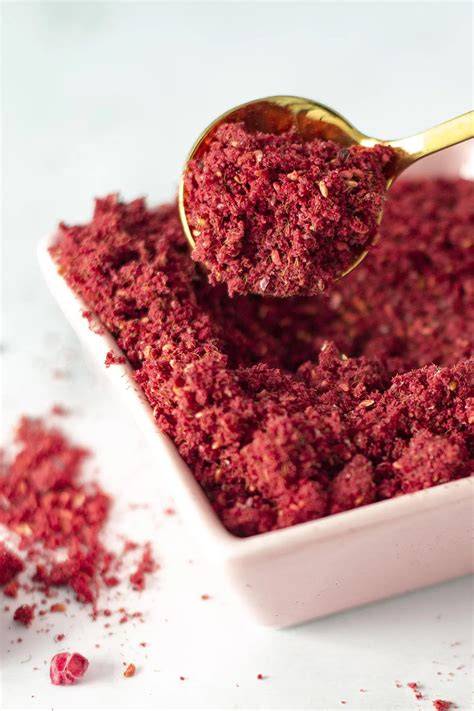 Gefriergetrocknete Himbeeren und Himbeerpulver