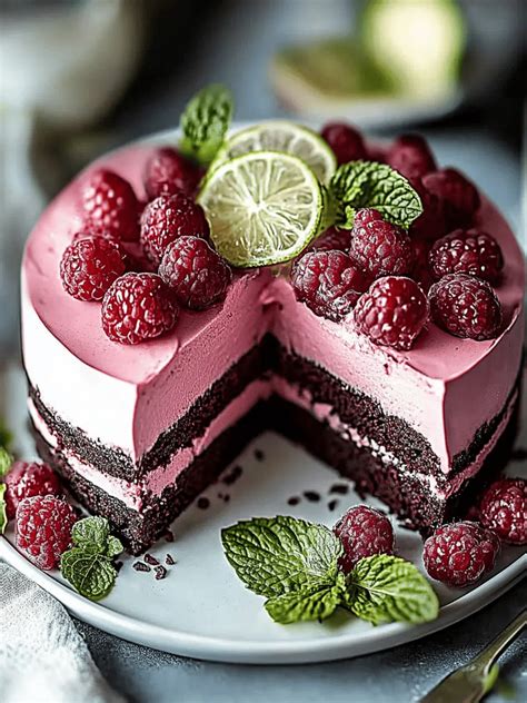 Gefrorene Mousse-Torte als perfekte Basis für Spiegelglasur
