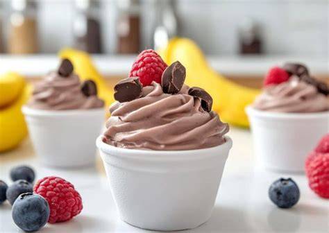 Gefrorener Creami-Behälter mit Vorbereitung für Frozen Joghurt