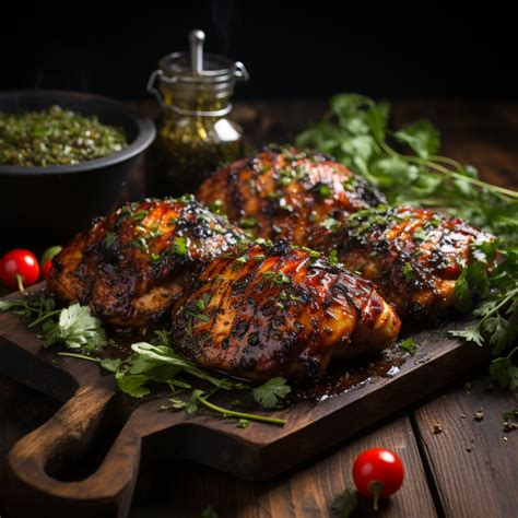 Gegrilltes Hähnchen in Honig-Bier-Marinade mit Kräutern