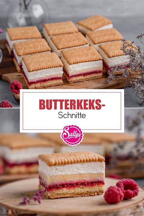 Gekühlter Schichtkuchen mit Butterkeks- und Frischkäse-Creme