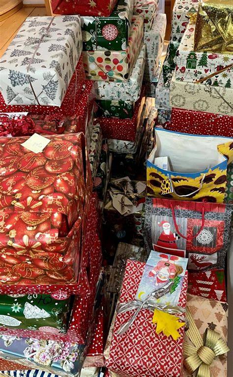 Gekennzeichnetes Geschenkpäckchen für Neuseeland