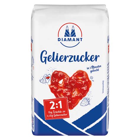 Gelierzucker-Packungen 1:1, 2:1, 3:1