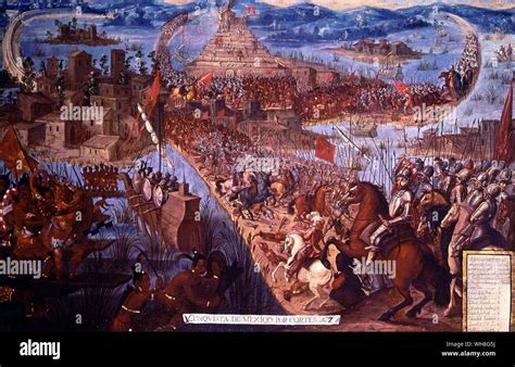 Gemälde von Hernán Cortés am aztekischen Hof mit Schokoladentrunk