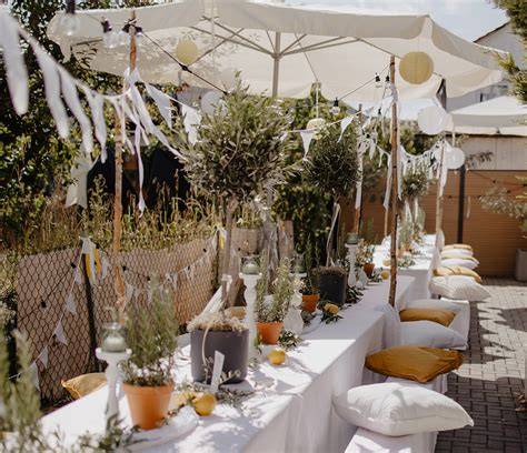 Gemütliche Restaurantterrasse in Hannover mit italienischem Flair