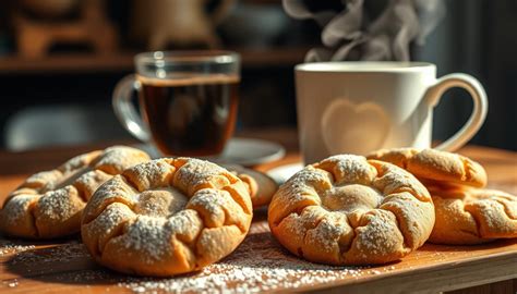 Genuss von Keksen mit Kaffee in der Gastronomie