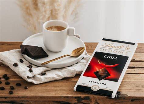 Genussmoment Lindt mit Kaffee