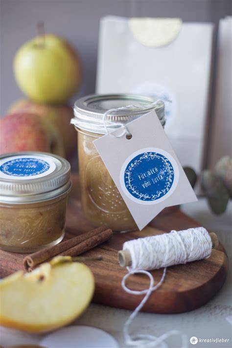 Geschenke mit Bratapfelmarmelade