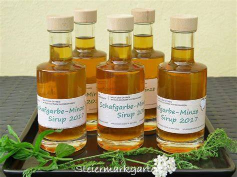 Geschenkflaschen mit Sirup