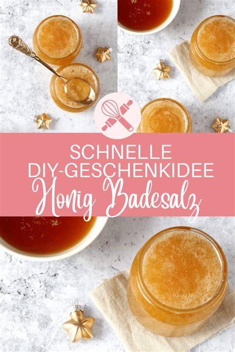 Geschenkgläser mit Honig-Badesalz
