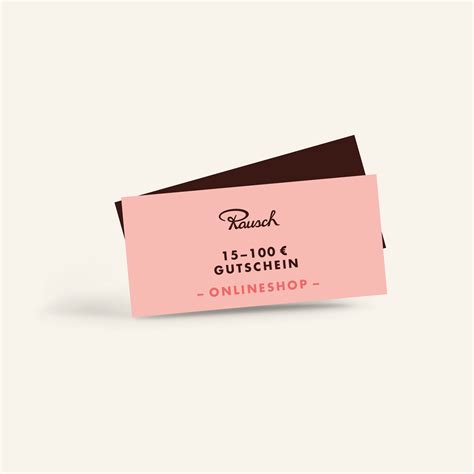 Geschenkgutschein Klappkarte Rausch (15-100 Euro)