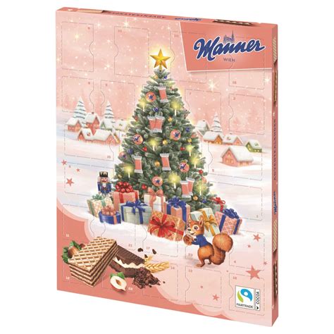 Geschenkideen: Manner Adventskalender im Office, Versand an Mitarbeitende und Kundengeschenke