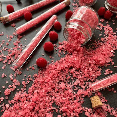 Geschenkset mit Himbeeressig und Himbeersalz