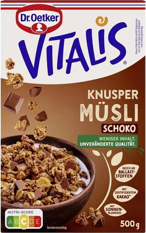 Geschenktipp: Vitalis Schoko Müsli im Einmachglas mit Etikett